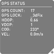 GNSS Data Panel - Aditional GNSS inforamtion.