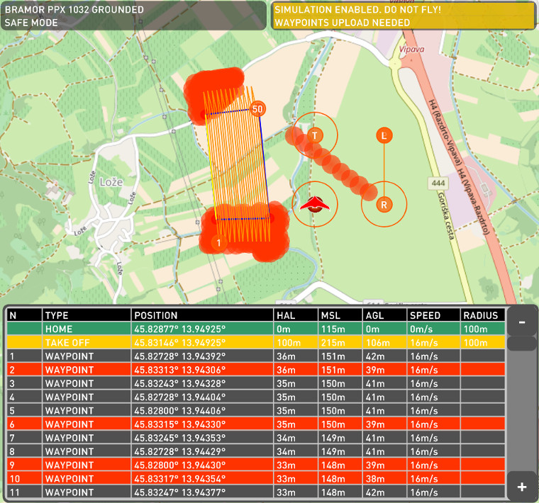 Ground Proximity warning - UAV would fly under Min HAG when flying to Rally.