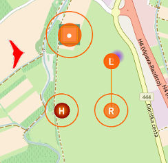 Loiter Point - Move the marker to change Loiter position.