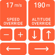 Manual Altitude Mode command buttons.