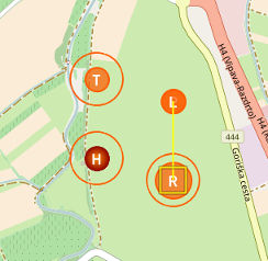 Rally Point - Move the marker to change R point position.